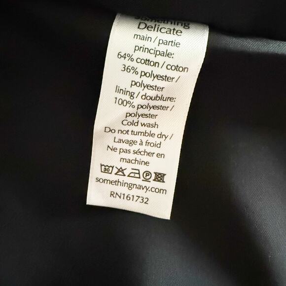 SOMETHING NAVY | Black Textured Organza Shift Dress Bubble Sleeve Bow | Size XXL - Picture 8 of 8